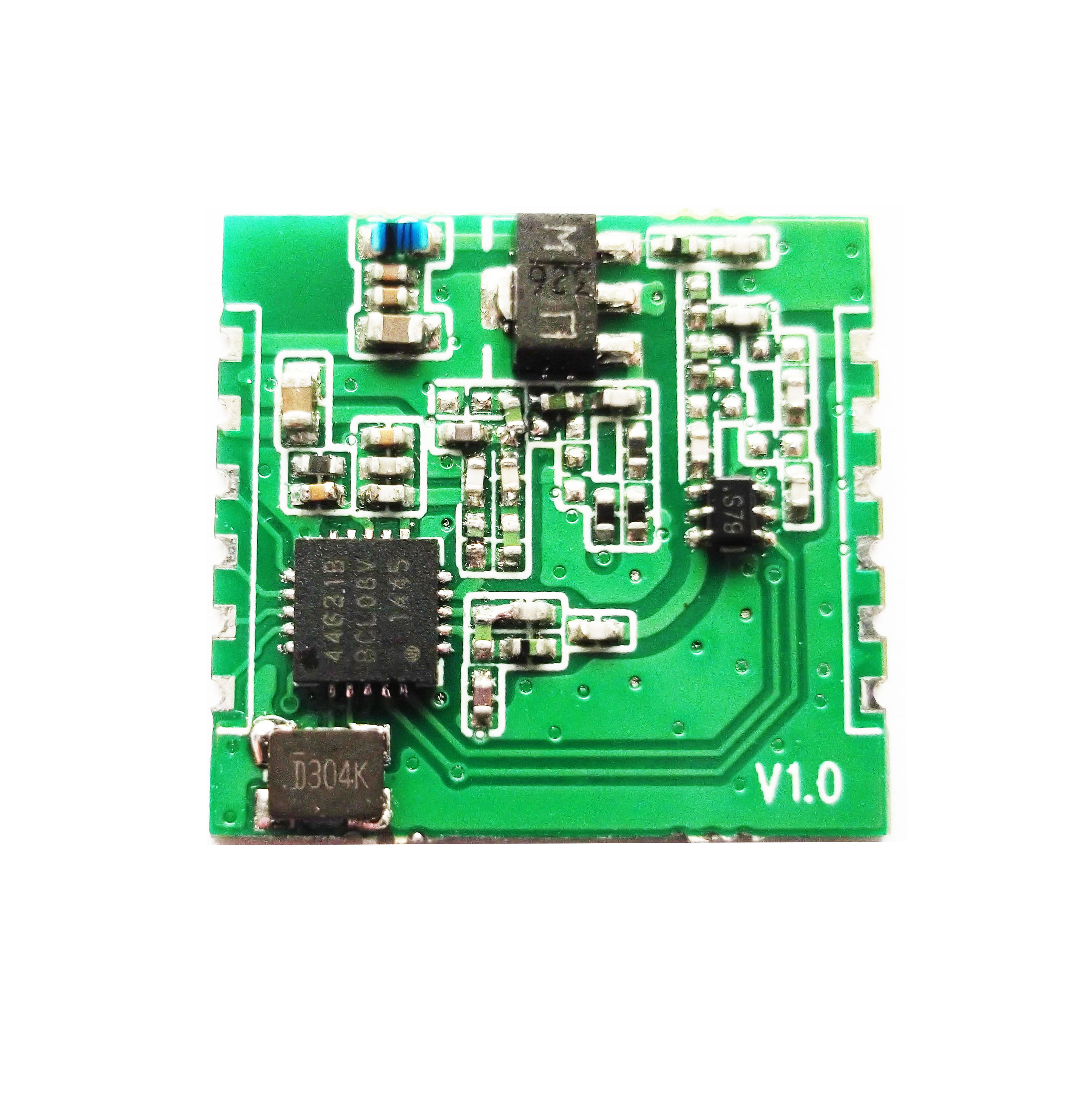 SI4463低功耗大功率串口小體積遠(yuǎn)距離窄帶spi模塊433M 868MHz N541AS-868M