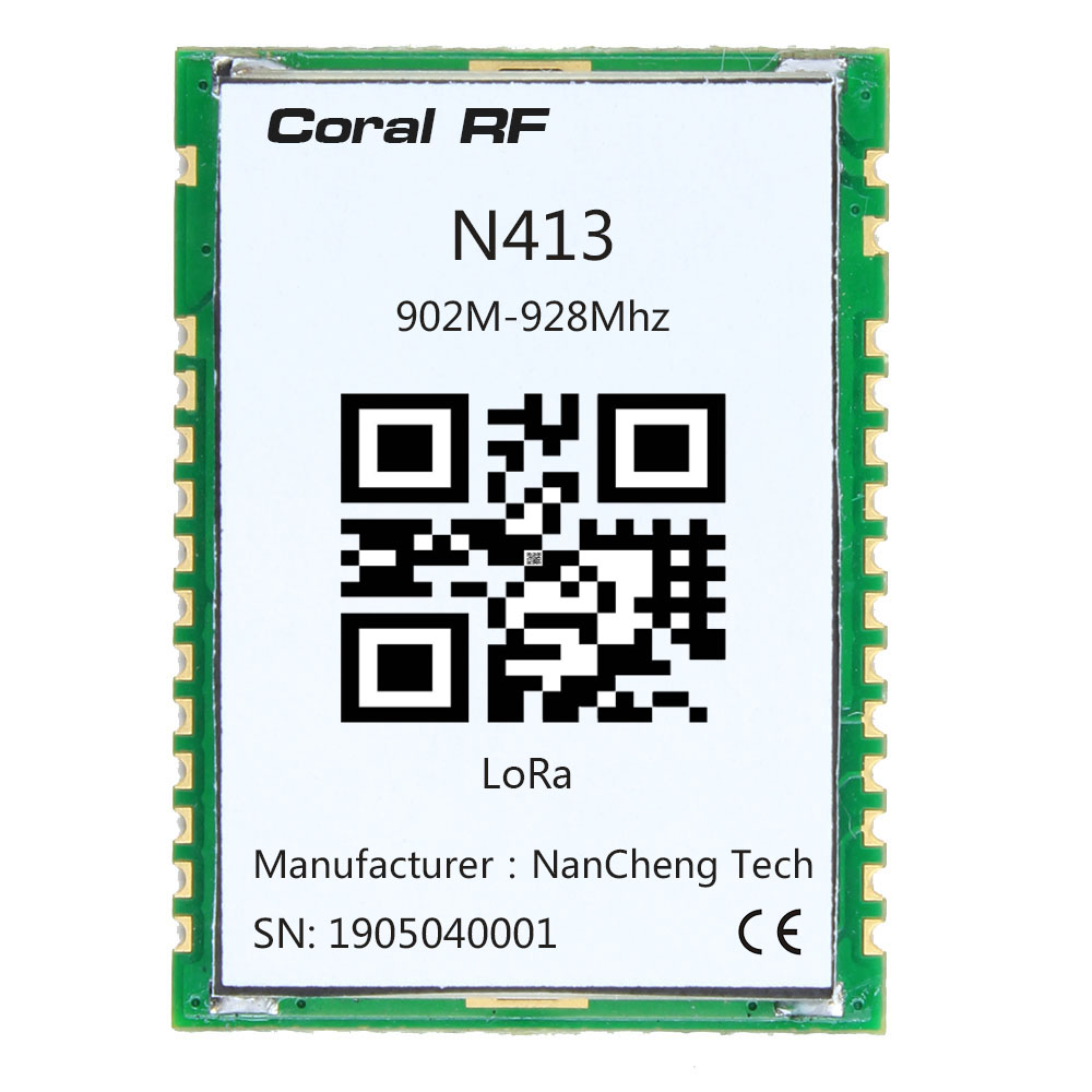 SX1272低功耗大功率串口小體積遠(yuǎn)距離窄帶spi模塊868MHz N410AS-868M
