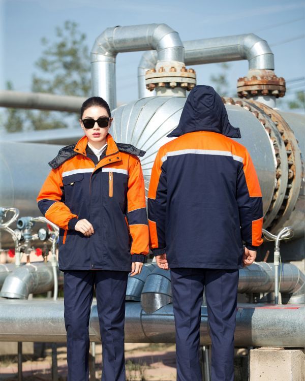 冬季工作服套裝棉衣男耐磨加絨加厚上衣汽修中綢防寒保暖勞保棉襖