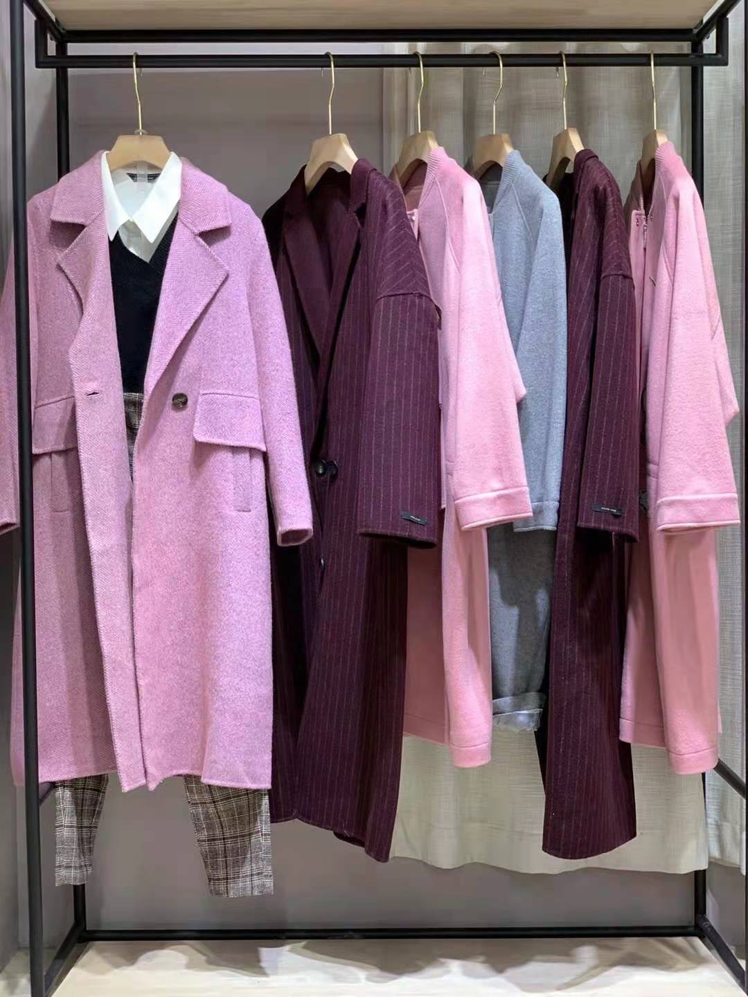 北京品牌歐尚雙面羊絨大衣秋冬知 名品牌折扣女裝一手貨源批發(fā)