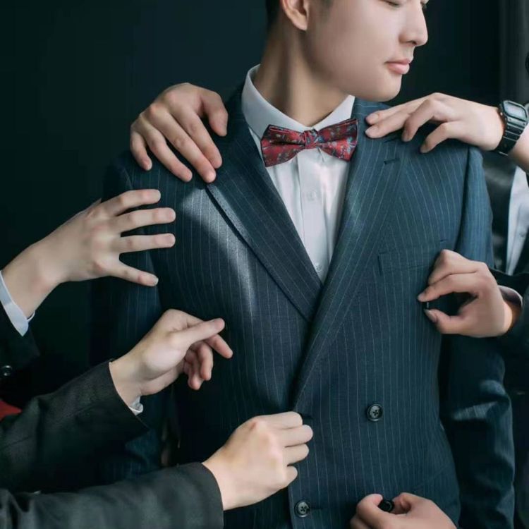 亞非拉高端商務(wù)西服 私人定制男士西裝 雙排扣純手工生產(chǎn)加工