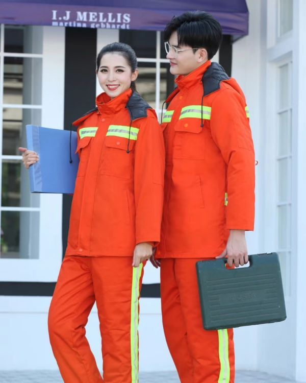 冬季新款工作服 男加厚保暖工作服  耐磨工廠車間維修勞保服棉 衣定制