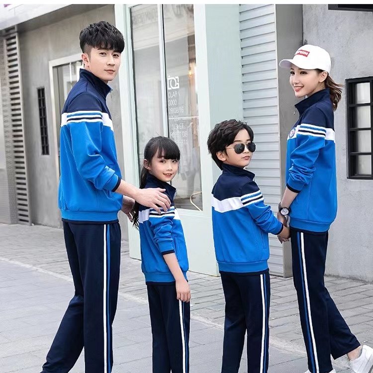 春秋裝 小學(xué)生兒童校服 套裝老師運(yùn)動(dòng)班服 秋季純棉三件套