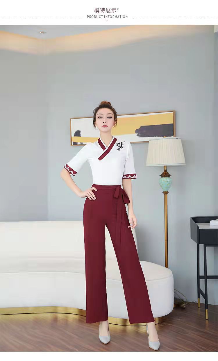 秋冬季新款足浴技師工作服 套裝會(huì)所養(yǎng)生館工作制服 美容院桑拿酒店工作制服