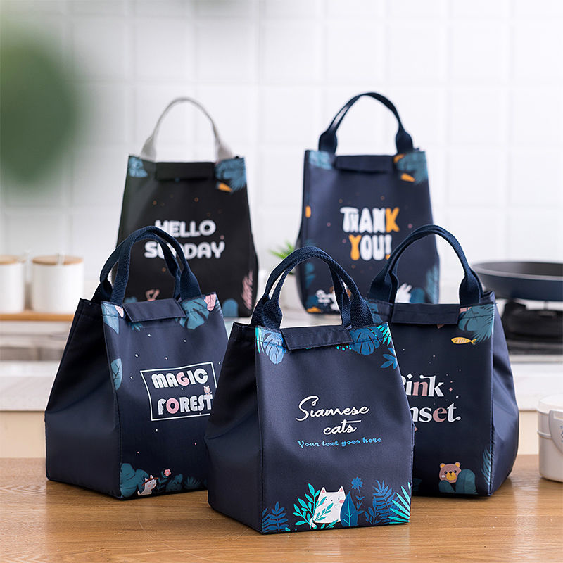 飯盒便當袋保溫午餐包日式卡通手提袋午餐學(xué)生飯盒保溫便當包冰包