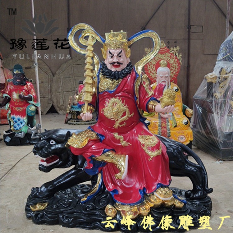 武財(cái)神趙公明佛像 趙公元帥神像 五方瘟神 樹脂佛像擺件
