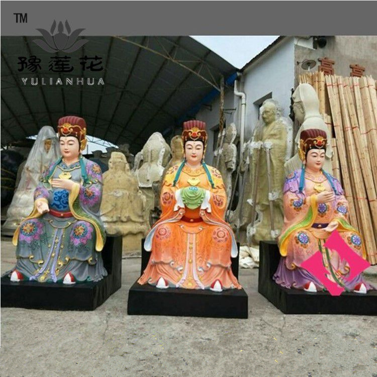 三位奶奶佛像 三霄娘娘神像 瓊霄碧霄凌霄 眼光娘娘 十二老母神像