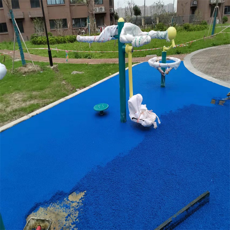 彩色塑膠地坪 幼兒園塑膠操場(chǎng)施工