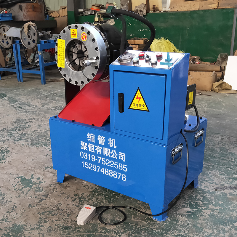 聚恒建筑鋼管縮管機液壓立臥兩用縮管接頭機自動壓頭機廠家