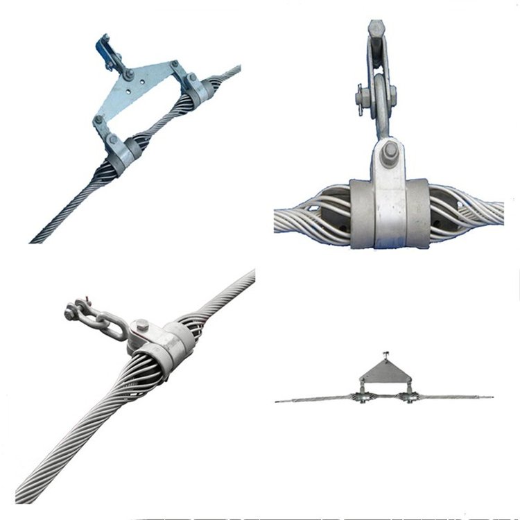 35KV預(yù)絞絲式直線配件光纜金具 adss單層小檔距懸垂線夾