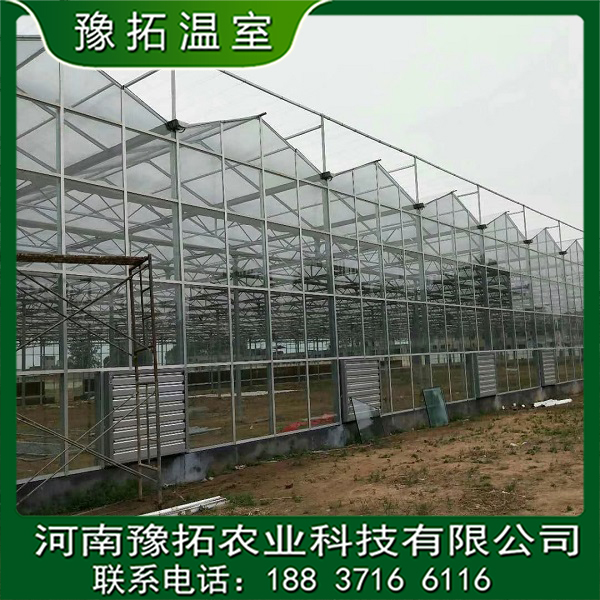 安裝智能玻璃溫室定制  安裝智能玻璃溫室生產(chǎn)廠家 連棟智能玻璃溫室大棚