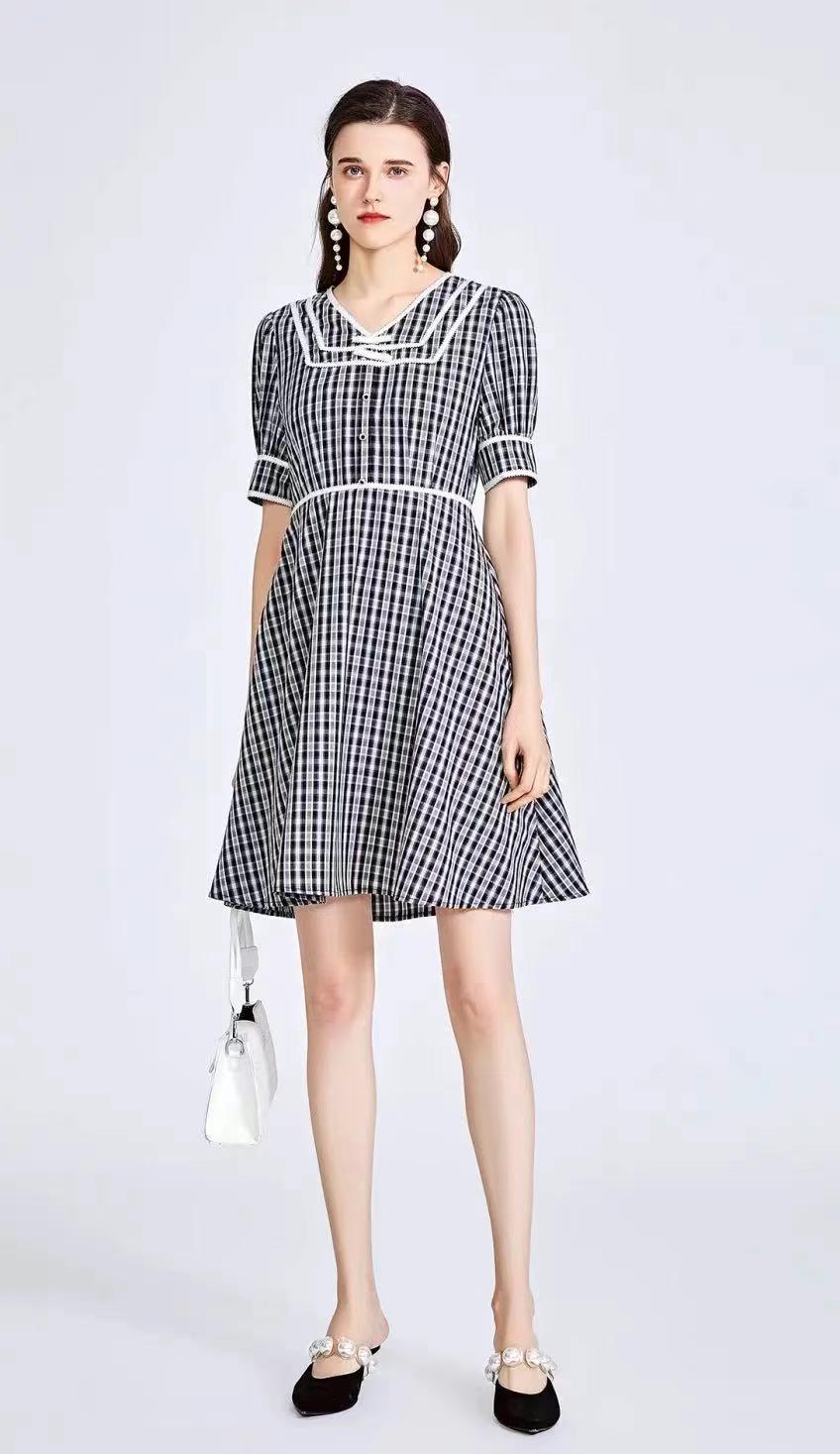 高端輕奢品牌迪笛歐2022春折扣女裝店庫(kù)存尾貨批發(fā)