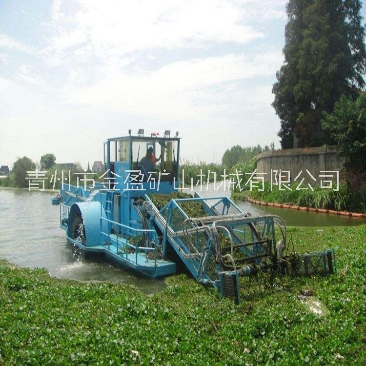 小型清理河道垃圾船 水浮蓮收割清理船操作簡(jiǎn)單 金盈