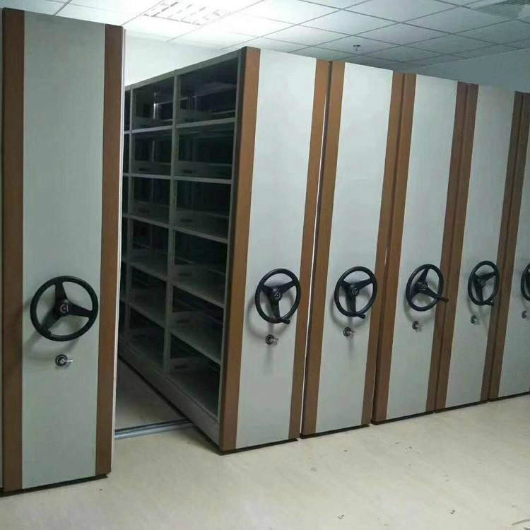 河北鑫瑞隆手搖軌道式檔案柜資料柜密集柜樣式齊全