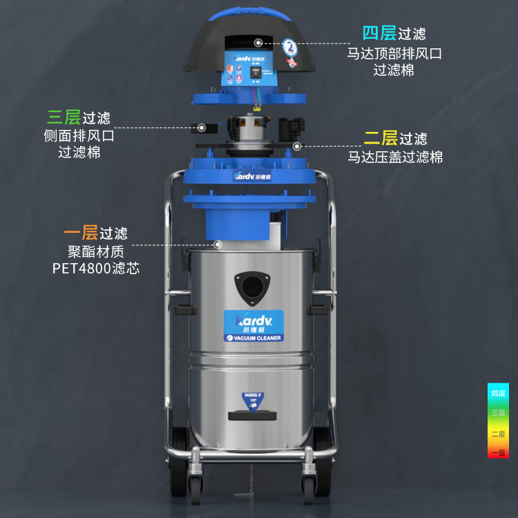 凱德威吸塵器DL-1245T酒店賓館用低噪音45L容量