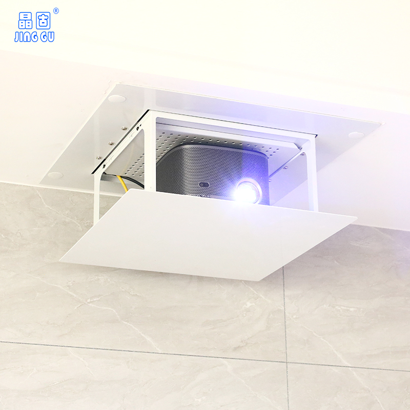 晶固JG265-TY超薄家用投影儀電動吊架投影機(jī)升降支架