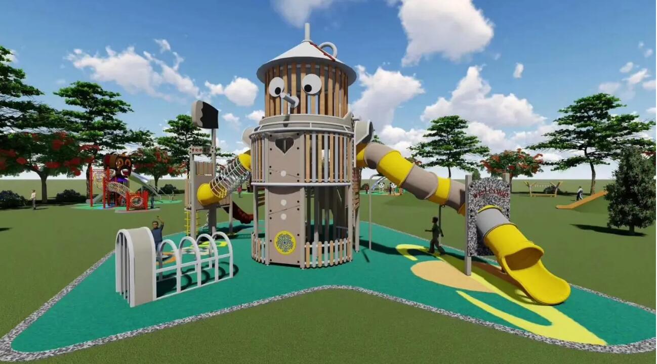 幼兒園組合滑梯_幼兒園大型滑梯_兒童攀爬組合滑梯定制