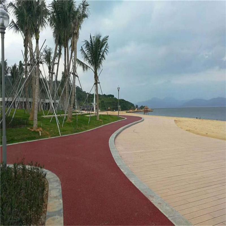 成都市彩色透水混凝土壓模地坪材料