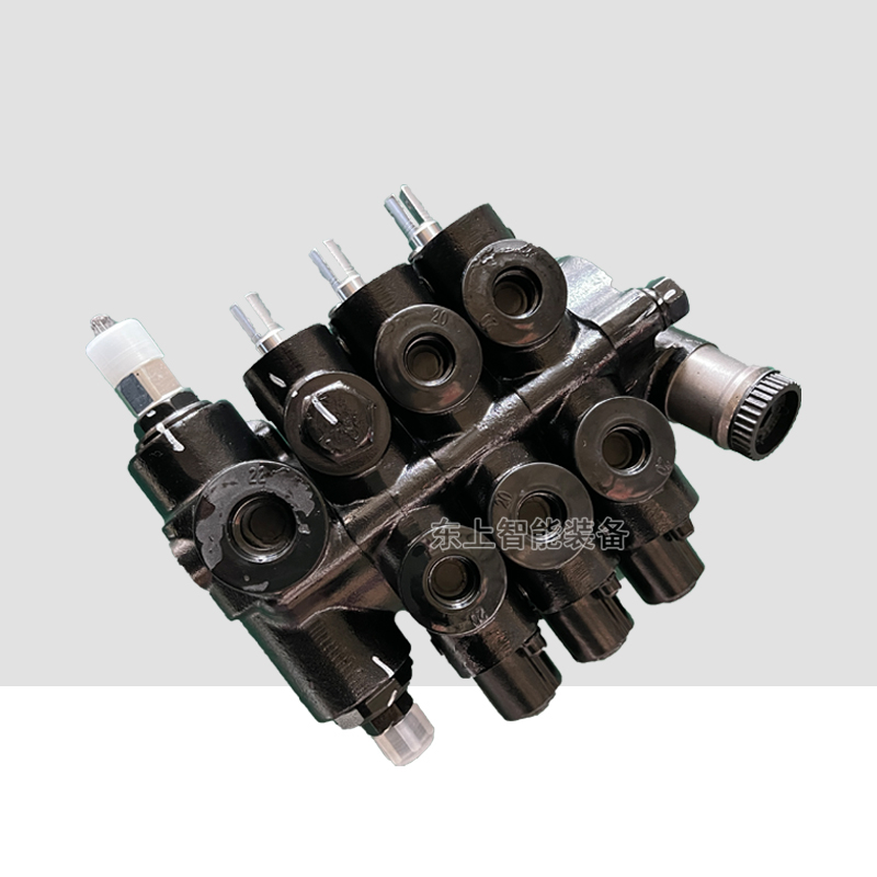 龍工3噸叉車多路閥三片換向閥分配器三聯(lián)閥配件