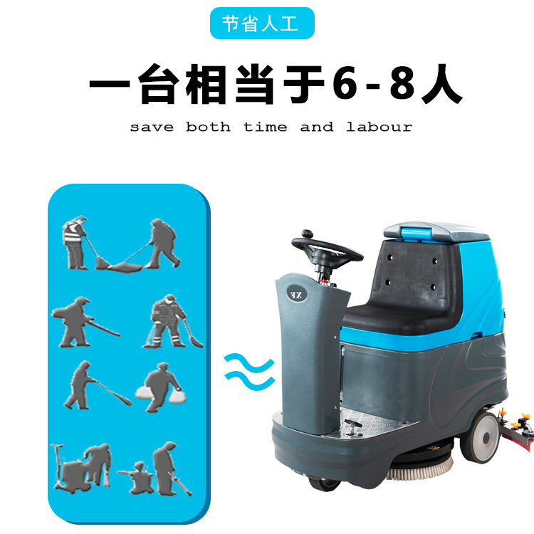 駕駛式洗地機 小區(qū)物業(yè)電動拖地機 擦地機