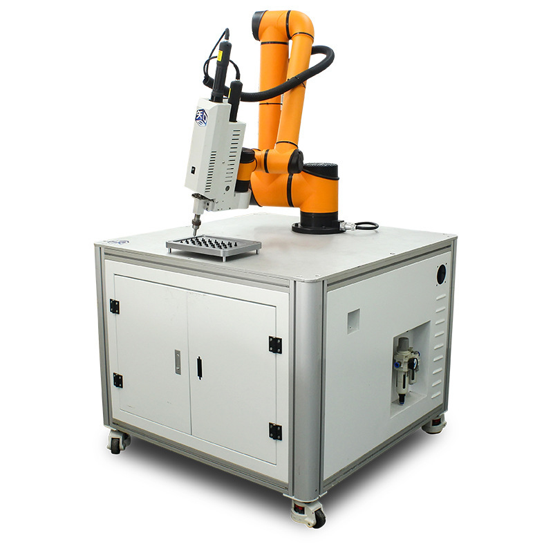 堅(jiān)豐吹送式機(jī)器人鎖付 六軸機(jī)械手自動(dòng)鎖螺絲機(jī)設(shè)備