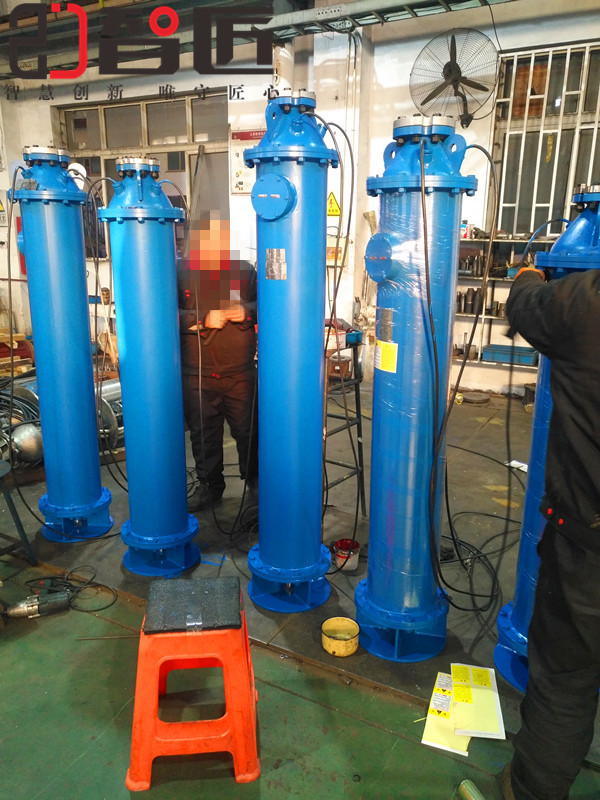 三河臥式潛水泵ZJ300QJW160-351/13智匠泵業(yè)傾斜軌道式雪橇式泵