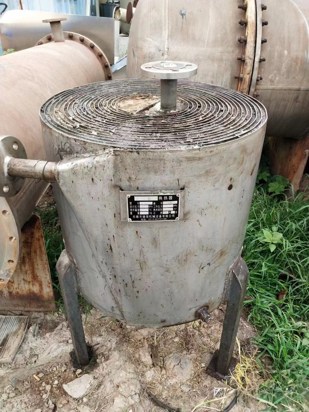 15-60平方 二手螺旋板換熱器 二手不銹鋼螺旋板換熱器