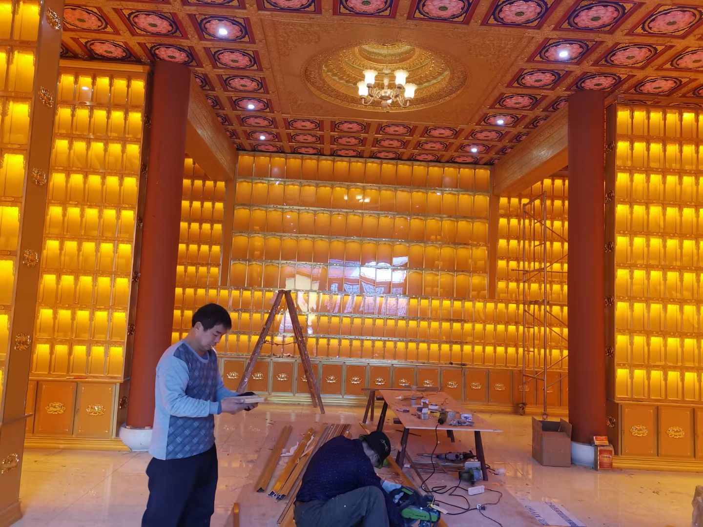 仙緣古建寺廟鋁合金吊頂天花板藻井