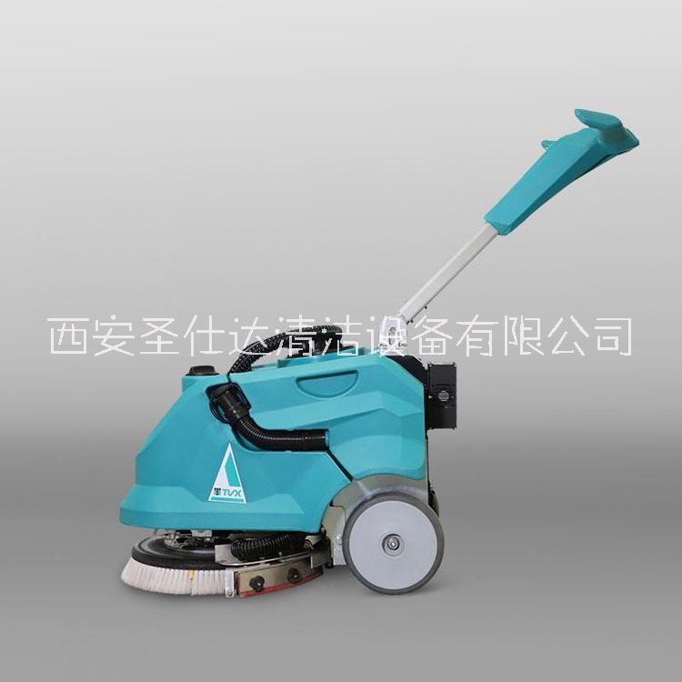 手推式洗地機(jī)T15 西安特沃斯洗地吸干機(jī) 電動(dòng)拖地機(jī)