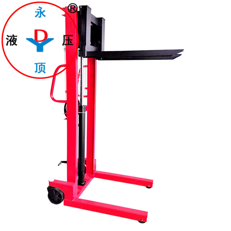 泰興1噸手動(dòng)液壓堆高車 提升1.6米裝卸搬運(yùn)叉車
