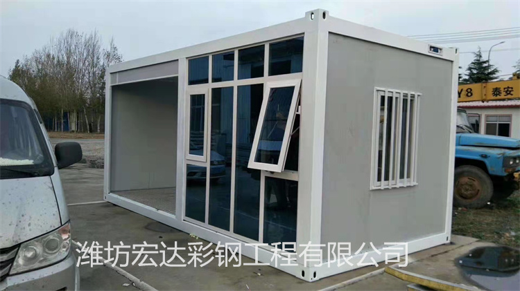 金屬雕花板崗?fù)?工地 防火 快拼箱門(mén)禁房 折疊式集裝箱房 多規(guī)格可定制