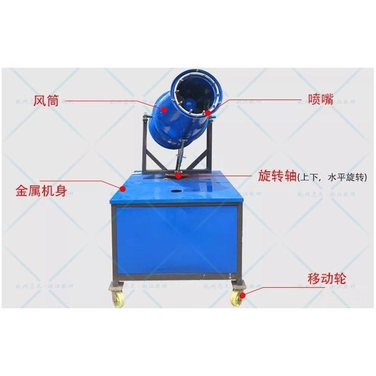 環(huán)保除塵霧炮機(jī) 建筑工地除塵設(shè)備 浙江杭州志天霧炮機(jī)廠家