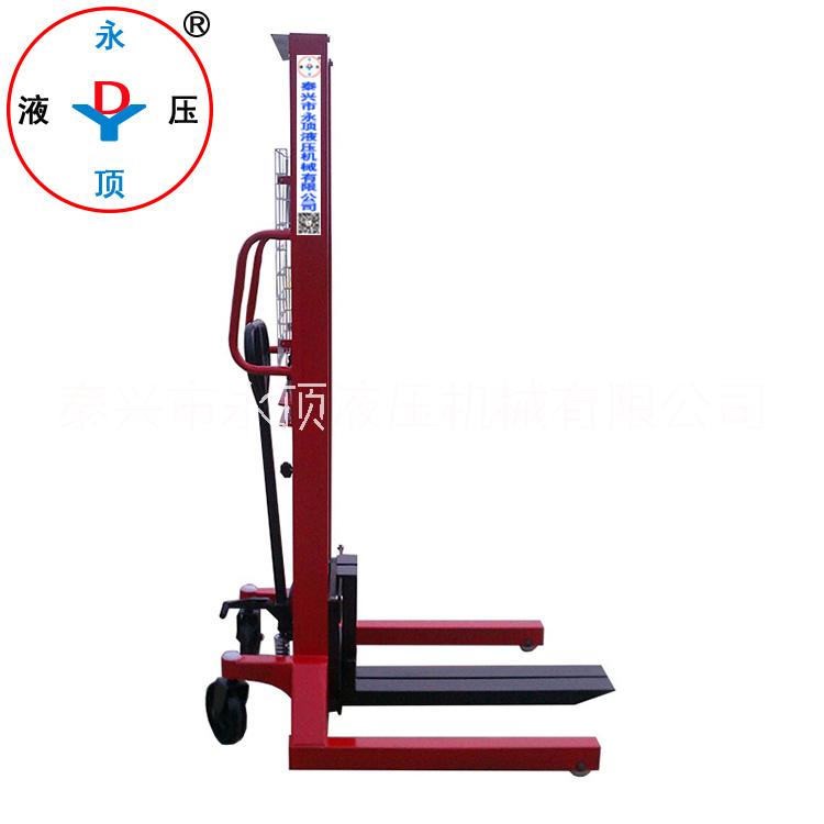 1噸寬腿手動(dòng)堆高車(chē) 前后大輪裝卸搬運(yùn)叉車(chē)