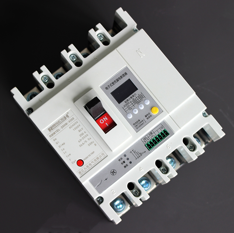 250A 可調 電子式漏電斷路器（液晶屏）RMM1EL-250/4P 32A~250A