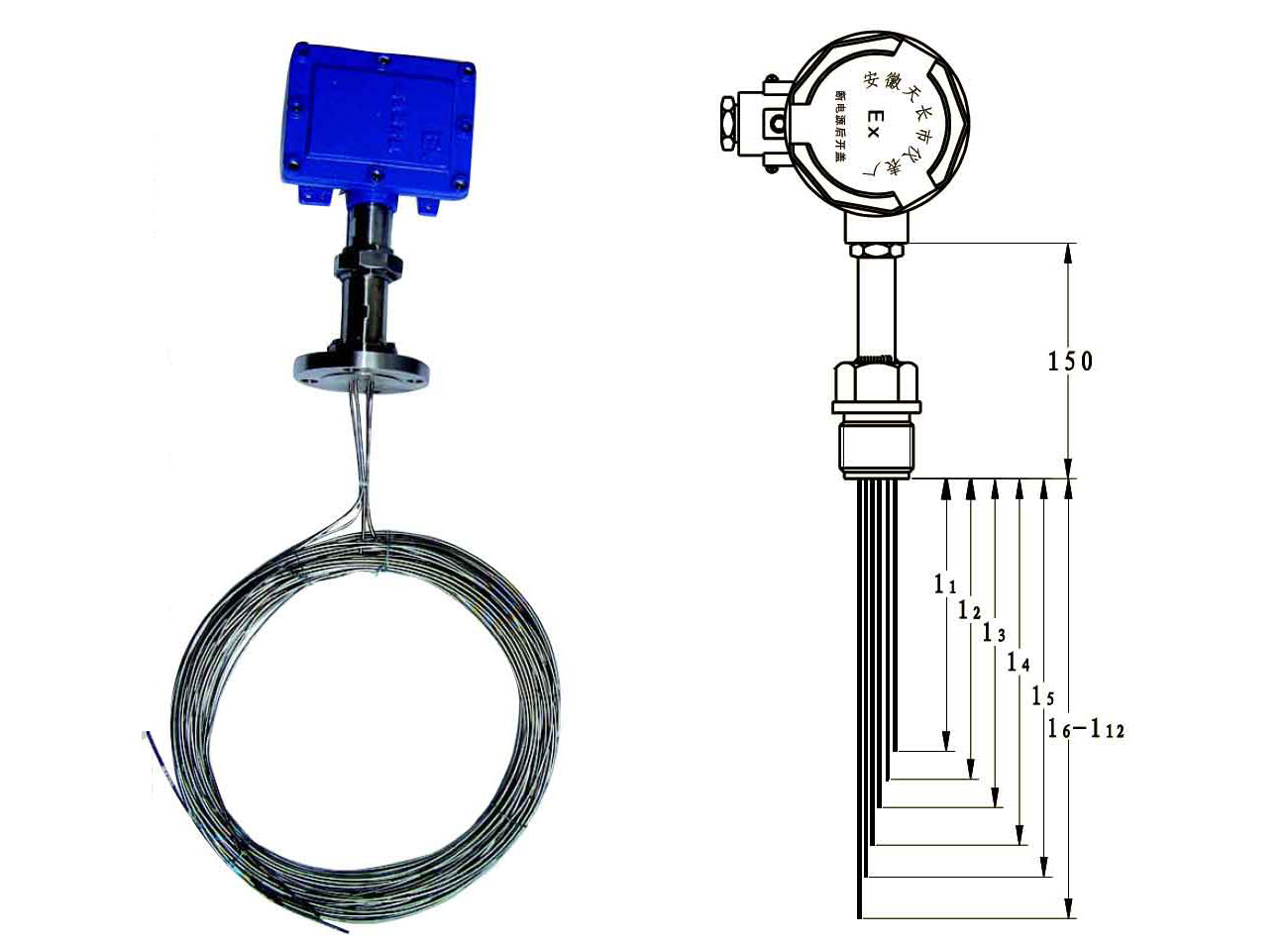 安徽天康集團多點隔爆熱電偶/阻廠家WRNK-240D