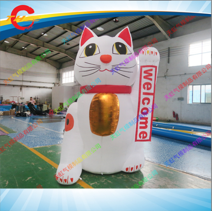 佛山充氣氣模招財(cái)貓價格 充氣招財(cái)貓定制 充氣卡通氣模價格 招財(cái)貓戶外展覽