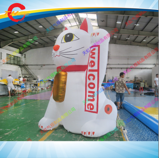 佛山充氣氣模招財(cái)貓價格 充氣招財(cái)貓定制 充氣卡通氣模價格 招財(cái)貓戶外展覽