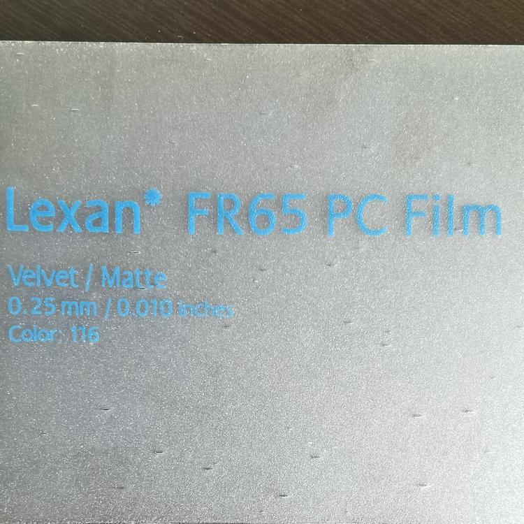 SABIC EFR65 PC LEXAN EFR65，沙伯基礎透明亮面阻燃薄膜