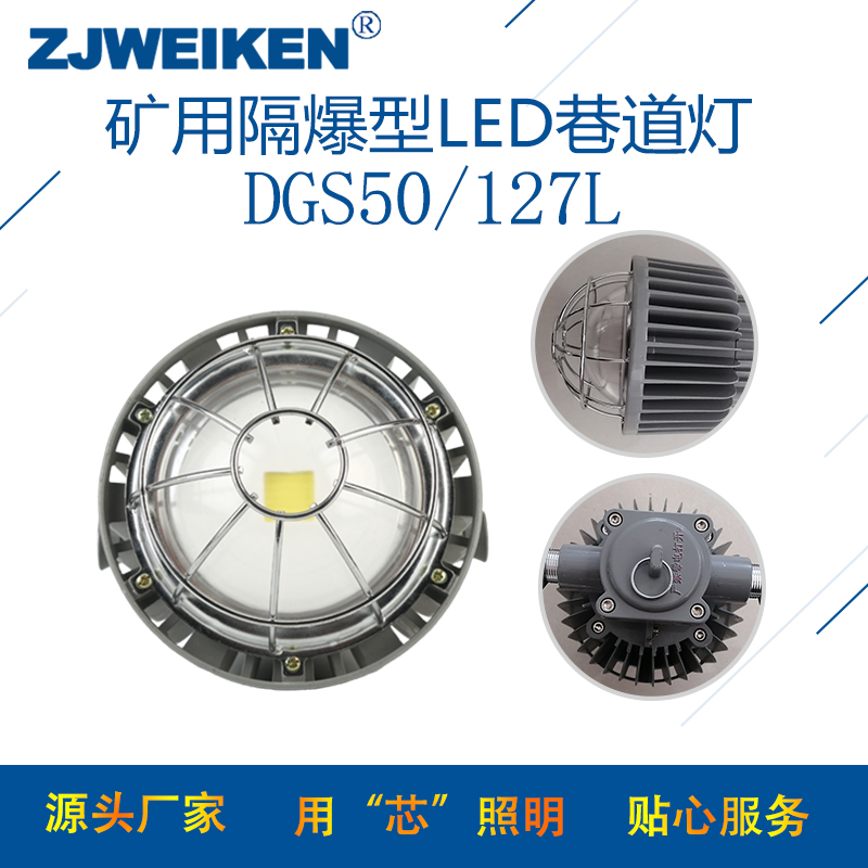 威肯電氣DGS50/127L(A)LED 隔爆圓形巷道燈