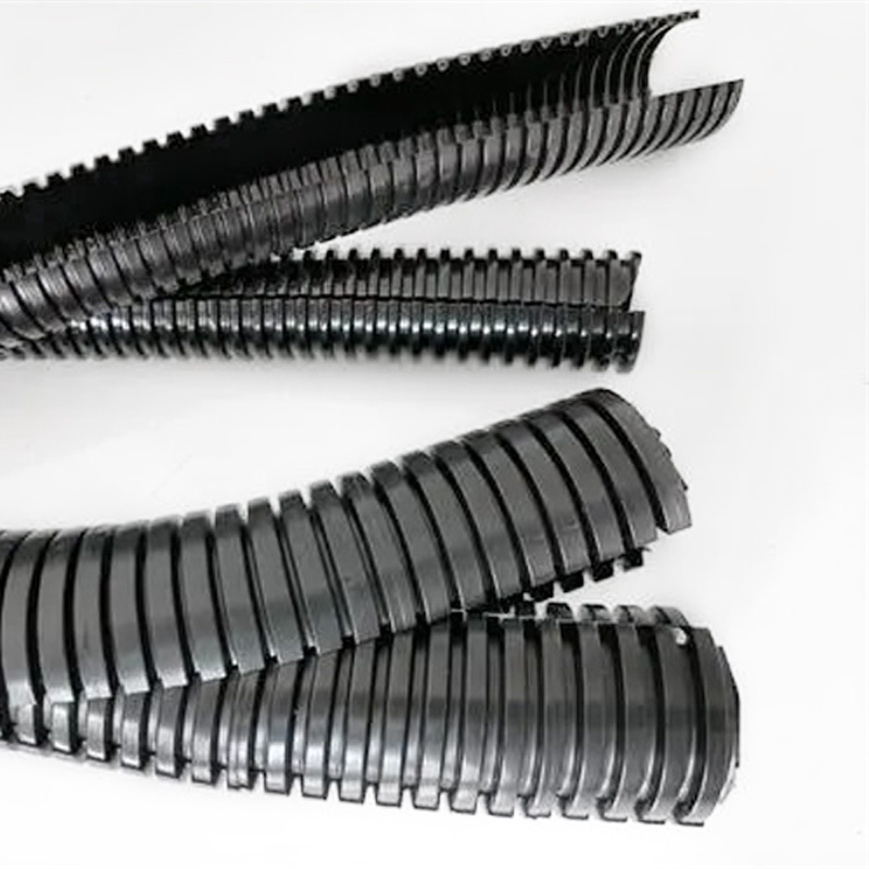 開口聚丙烯PP波紋管 阻燃耐油絕緣套管 塑料波紋管