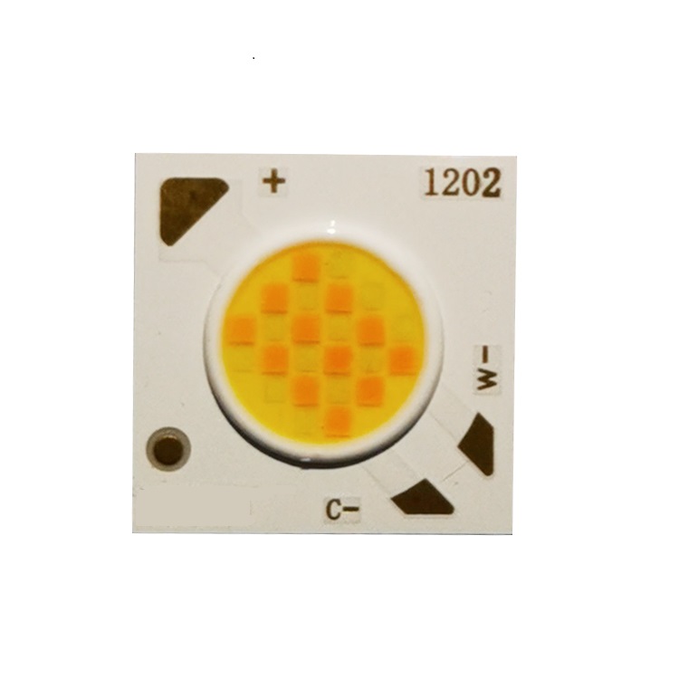 1375  1313外形7.5發(fā)光面四焊盤雙色COB光源3W8W12W14W