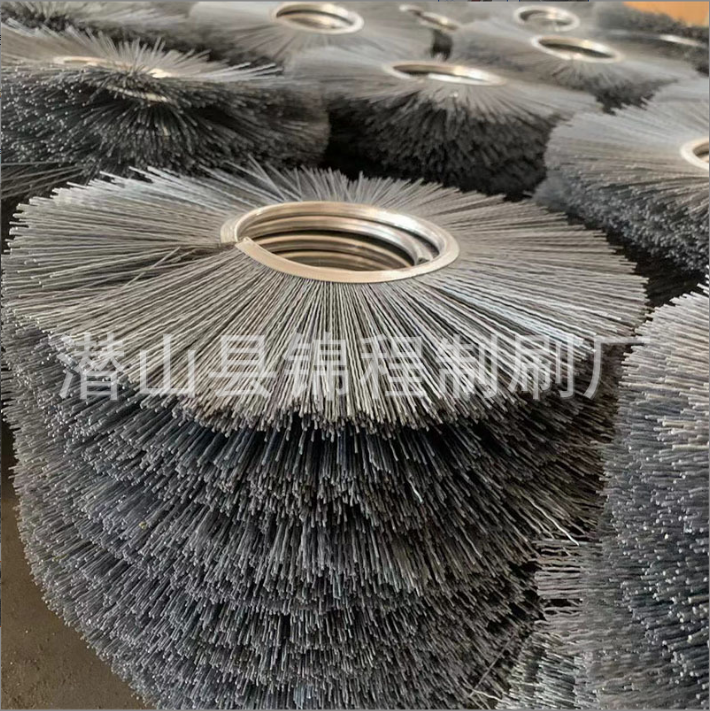 安徽掃雪刷定制  路面清掃器刷子清雪車(chē)除雪機(jī)刷毛 磨料絲除雪毛刷價(jià)格
