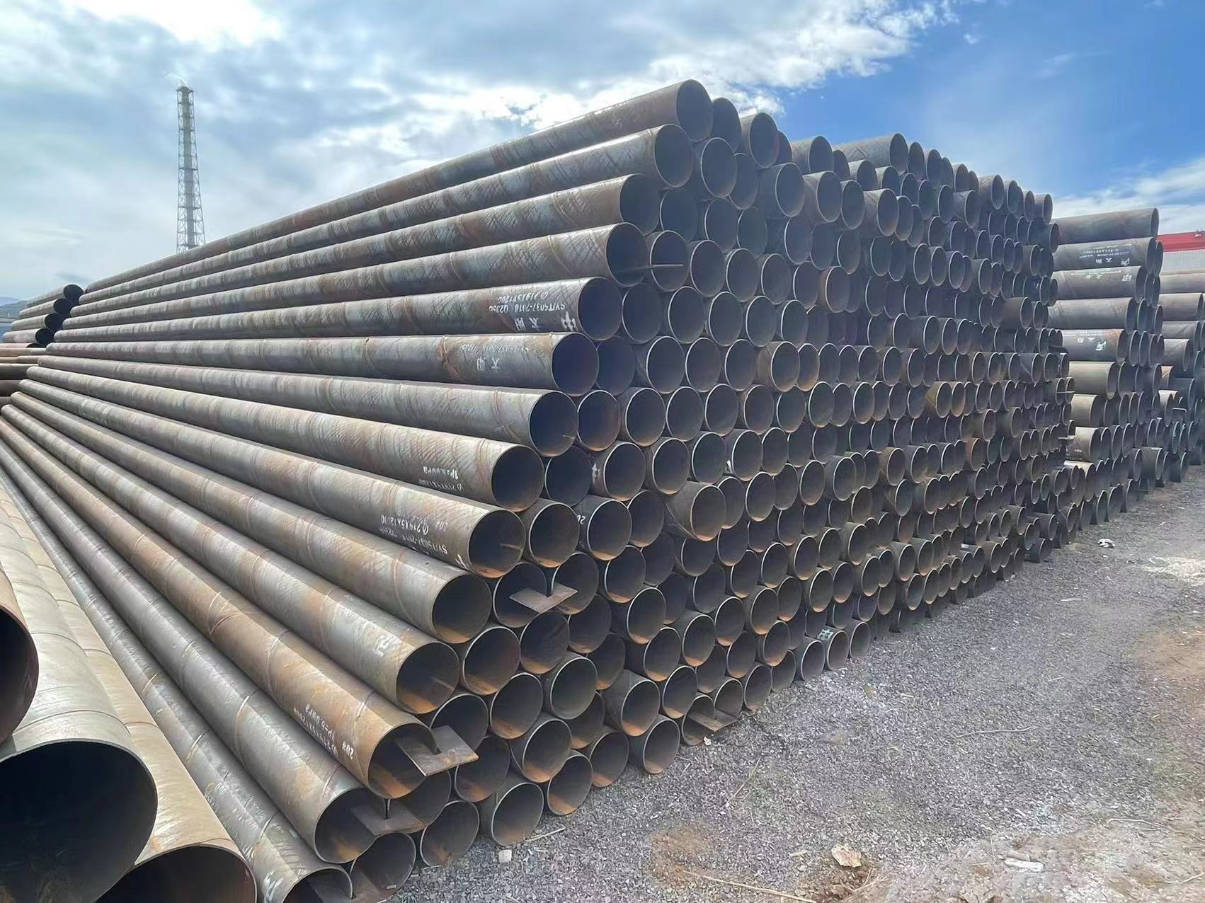 揚(yáng)政 排水供水用 螺旋管 法蘭式連接螺旋管道 支持定制