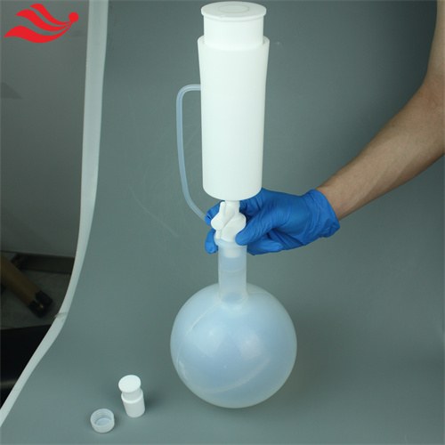 油浴PFA燒瓶圓底燒瓶反應(yīng)瓶500ml耐強酸堿配冷凝管攪拌棒使用