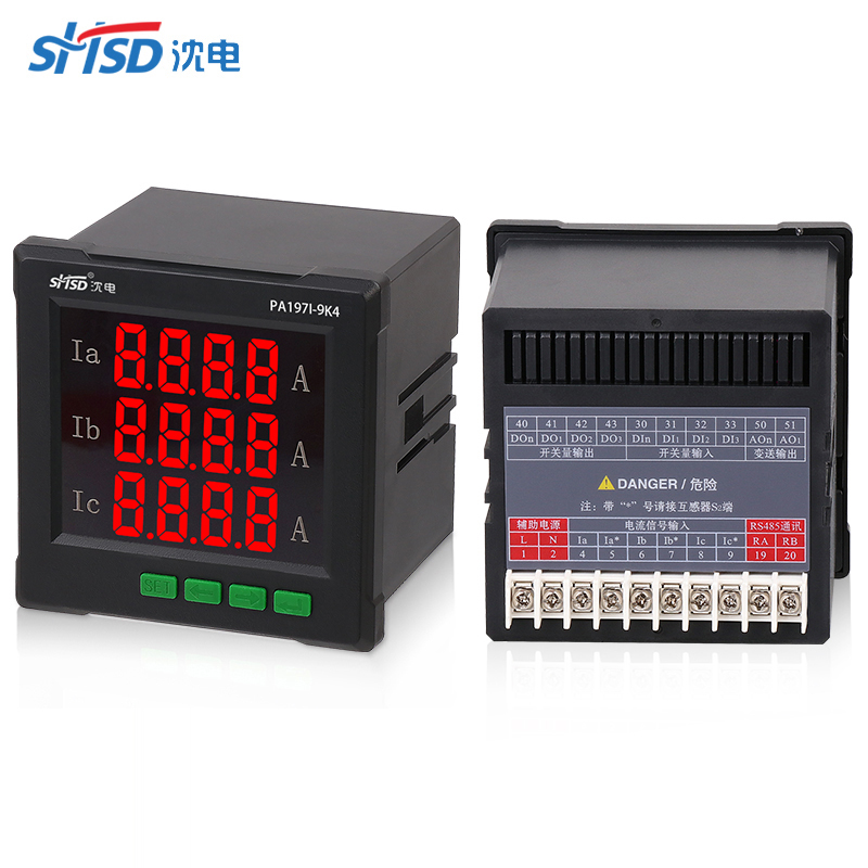 PA197I-9K4三相智能數(shù)顯交流電流表485
