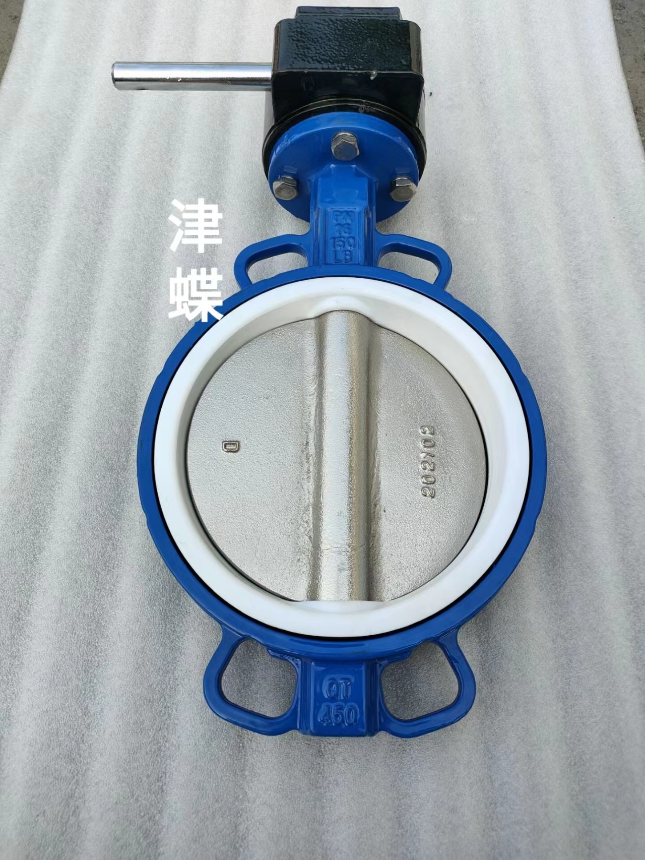 蝸輪對夾四氟套蝶閥 佛山蝸輪對夾四氟套蝶閥廠家