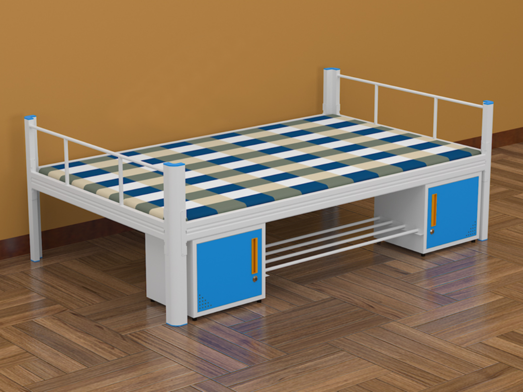 供應(yīng)大量的鐵架床 宿舍床 公寓單層床--鵬輝