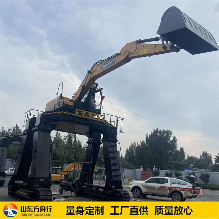 卸火車挖掘機加高底盤 定制改裝20噸系列挖機大長腿