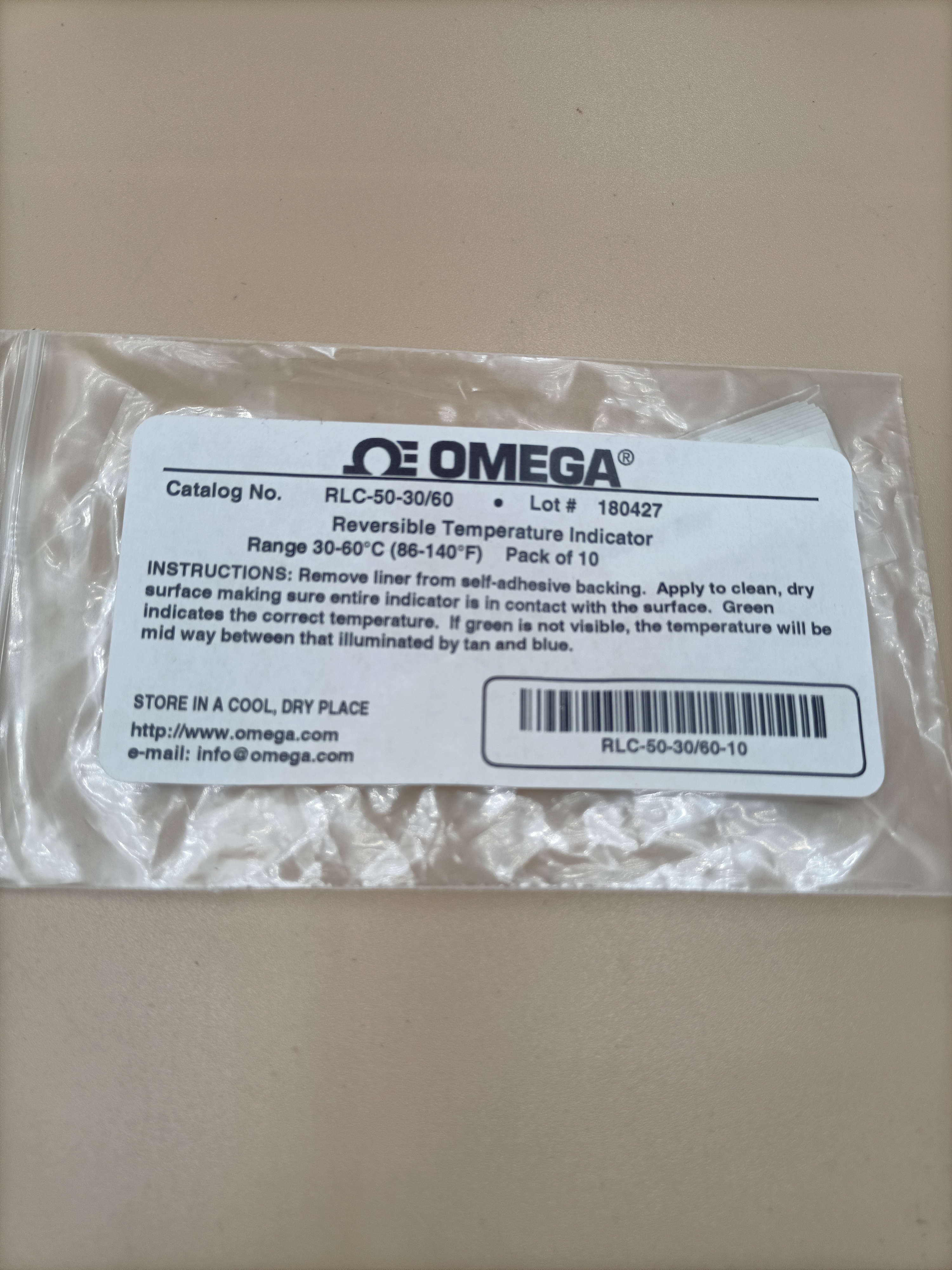 安徽OMEGA可逆測(cè)溫紙 進(jìn)口OMEGA30-60度可逆測(cè)溫紙批發(fā)