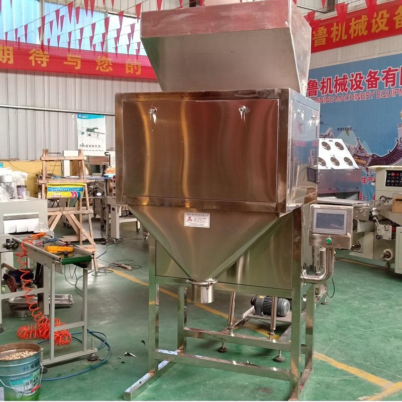 濟(jì)南天魯膨化食品灌裝機(jī) 雙稱(chēng)爆米花顆粒灌裝機(jī)
